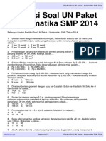 Soal Prediksi Soal UN Paket 1 Matematika SMP 2014 PDF