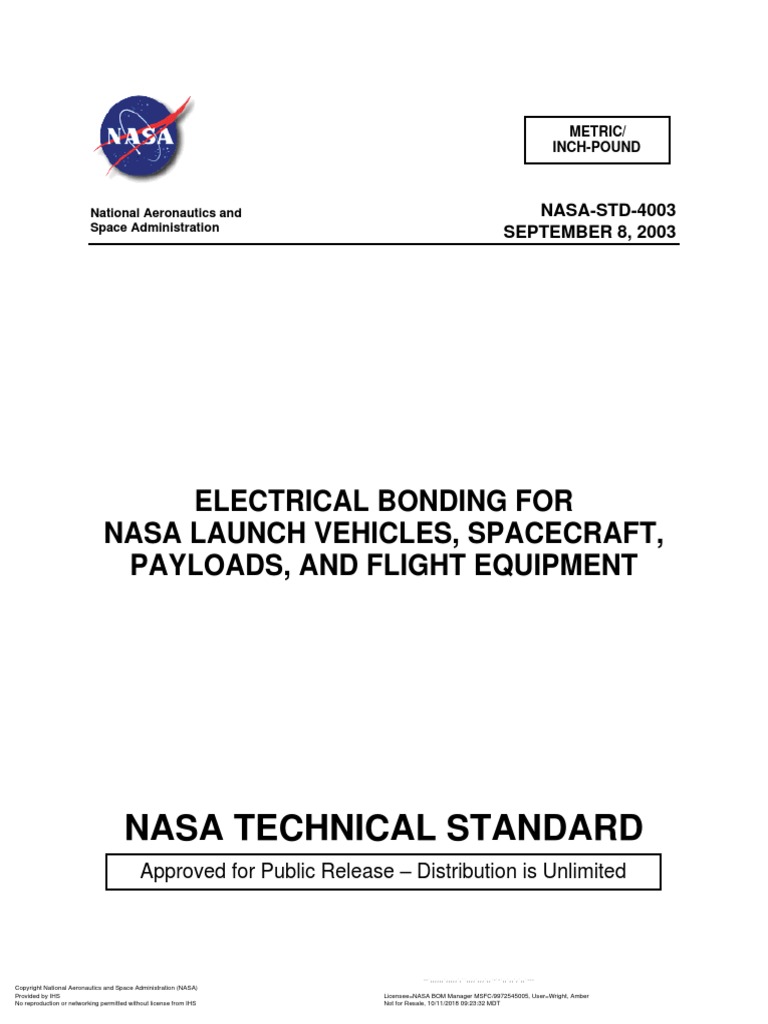 Nasa Std 6030 Pdf | NASA TECHNICAL STANDARD NASA-STD-6033 – ZPTW