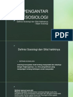 Definisi Sosiologi Dan Sifat Hakikatnya