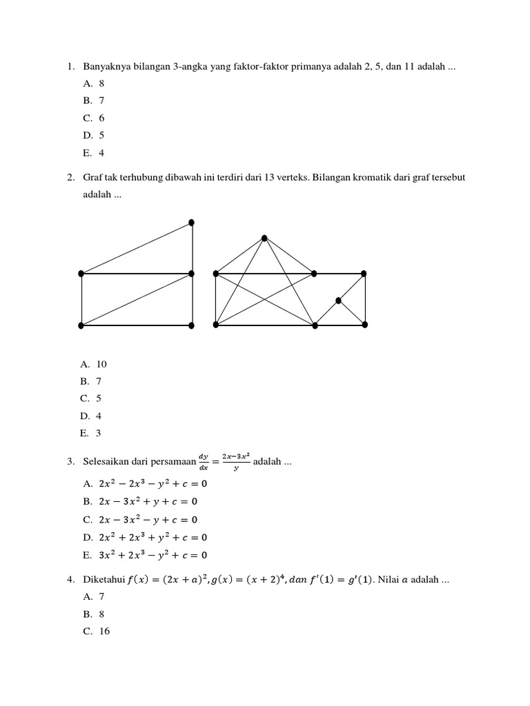 Soal Latihan Math PDF | PDF