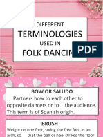 Different: Terminologies Folk Dancing