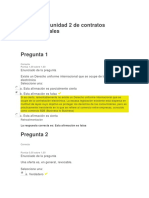 Evaluación Unidad 2 de Contratos Internacionales