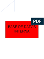 Base de Datos Interna