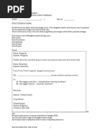 Contoh Surat Permohonan