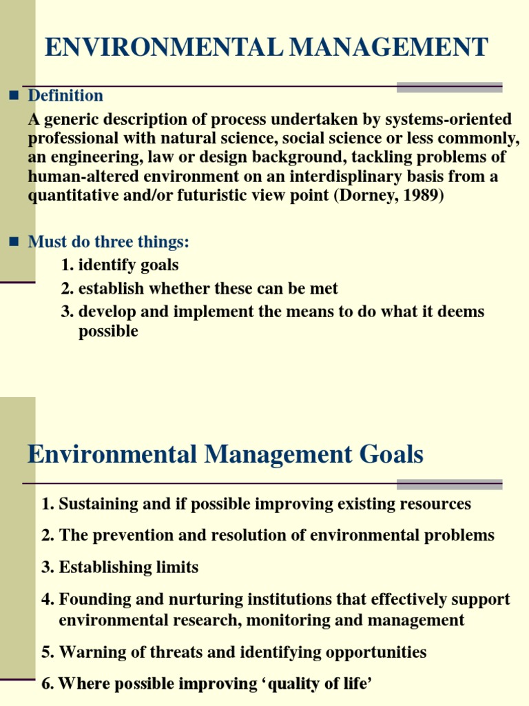 Environmental Management System Overview | PDF | Environmental Resource ...