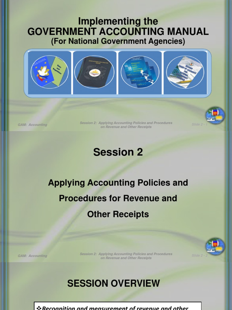 Government Accounting Manual Overview | PDF | Revenue | Debits And Credits