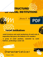 Structures of Social Institutions: Christine D. Remondavia