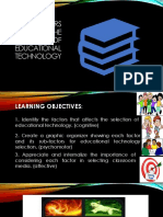 Factors Affecting The Selection of Educational Technology