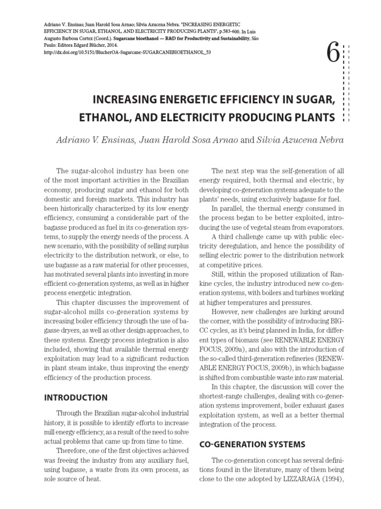 "Boosting Energy Efficiency in Brazilian Sugar Mills" | PDF ...