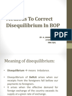 Methods To Correct Disequilibrium in Bop