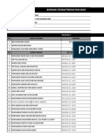 Borang Pendaftaran Liga DTC 2019