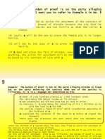 Example: The Burden of Proof Is On The Party Alleging Mistake or Fraud.i Want You To Refer To Example A in No. 8 Above