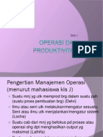 Bab 1 Operasi Dan Produktivitas