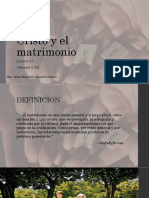 Cristo y El Matrimonio