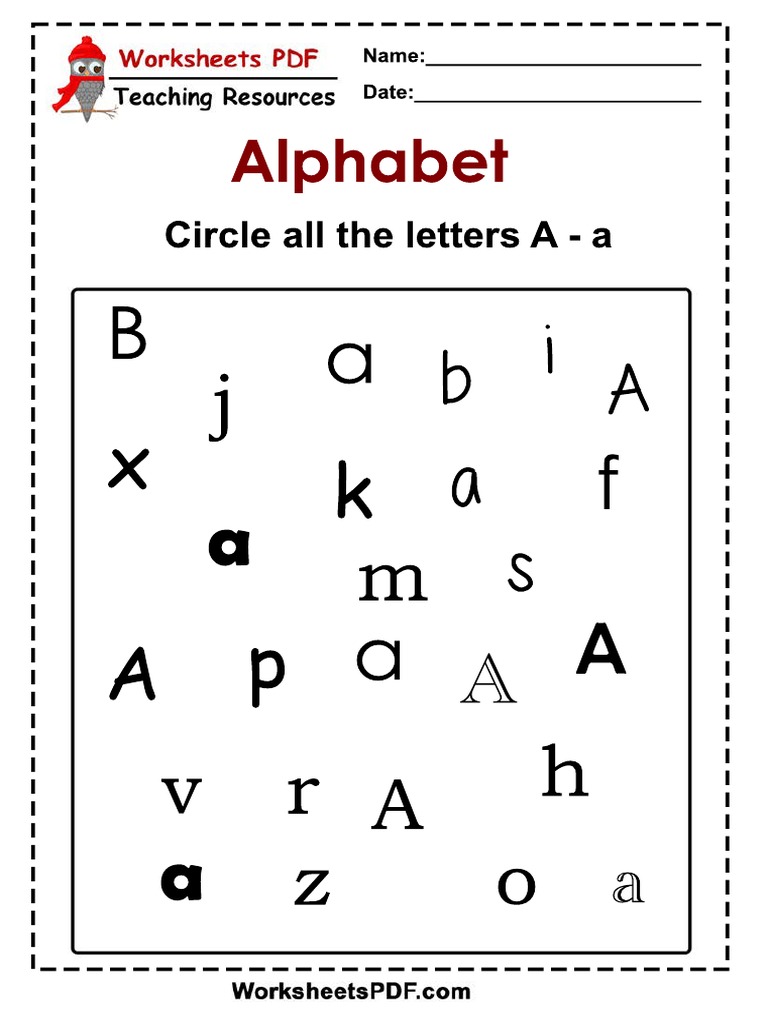 Alphabet Circle Letters A-Z Guide | PDF | Computers