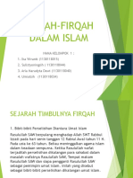 Firqah-firqah Dalam Islam