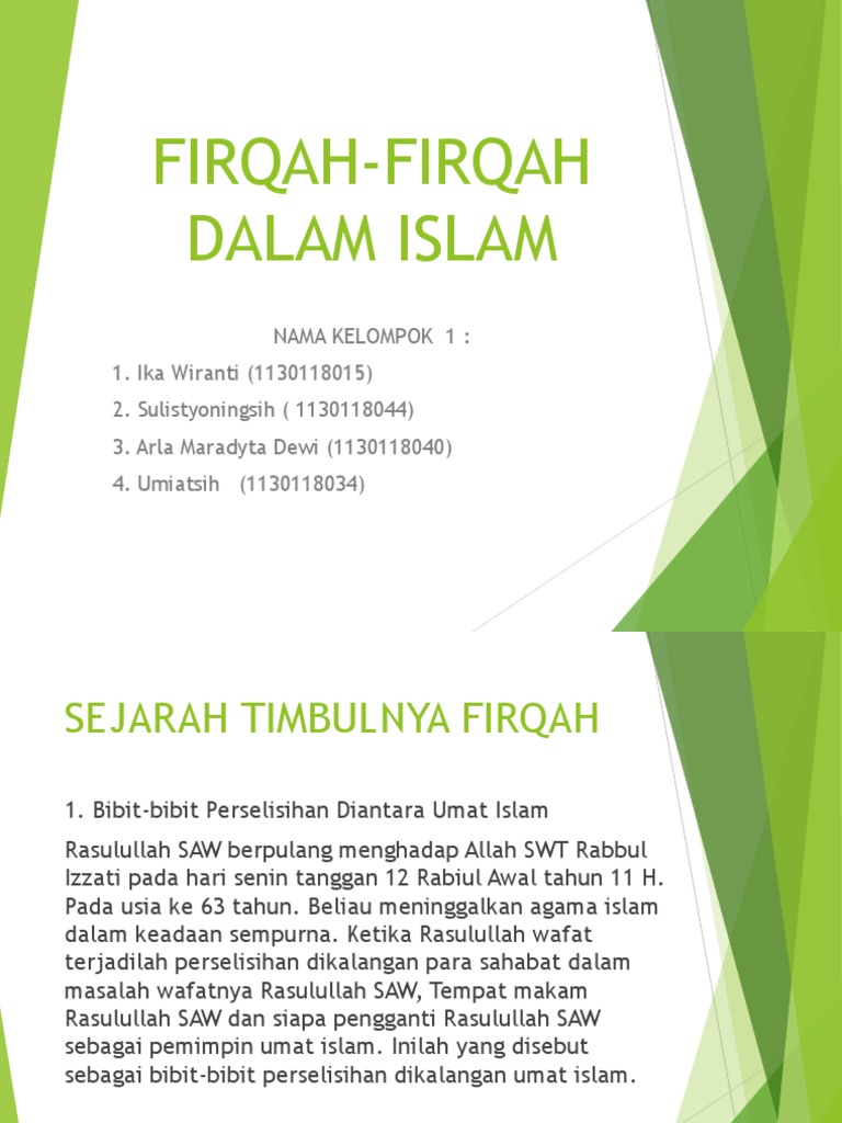Firqah Firqah Dalam Islam Pdf