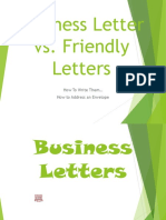Lesson 4 Business LettervsFriendlyLetter