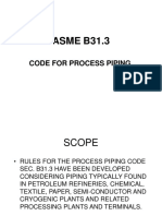 ASME B31.3: Code For Process Piping