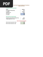 Transformer SC Test for Impedance