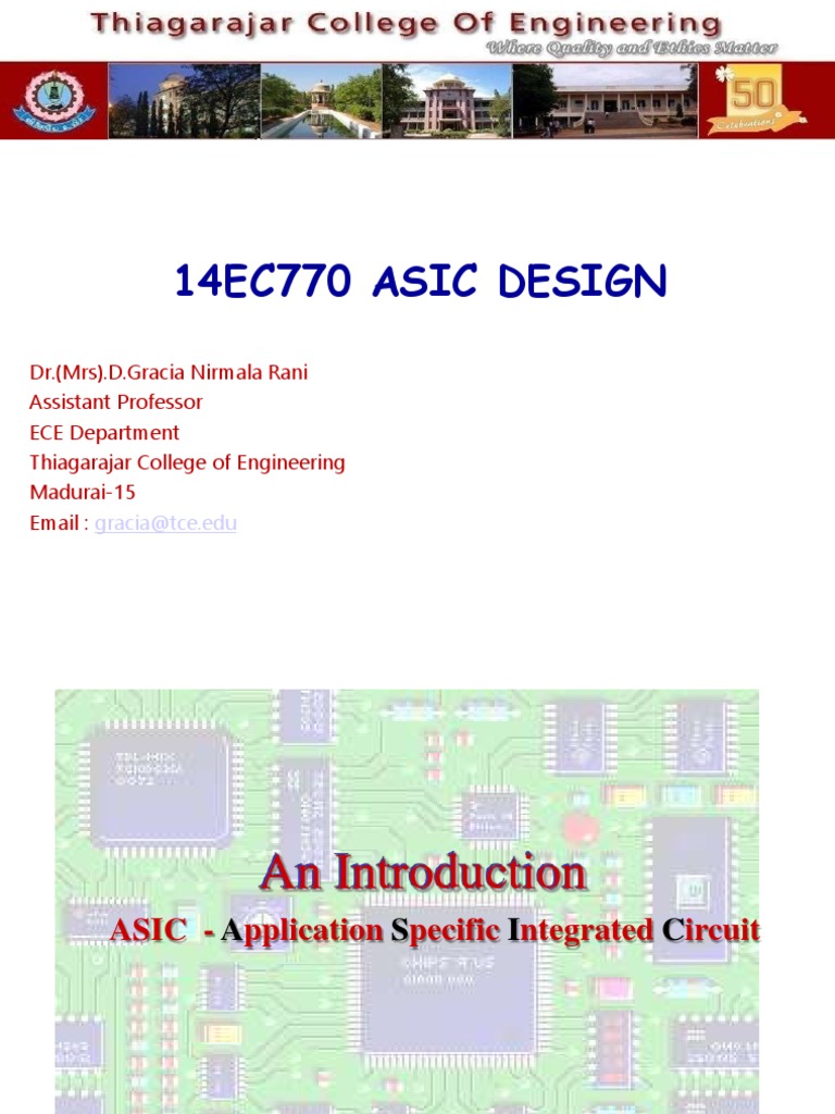 Asic Design Cadence DR D Gracia Nirmala Rani | PDF | Integrated Circuit ...