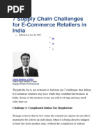 Spply CHN Challenges in E-Commerce