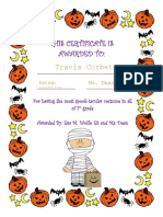 Halloween Cert