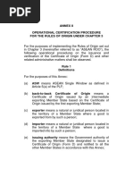 AIFTA Certificate of Origin Procedures | PDF | International Trade | Trade
