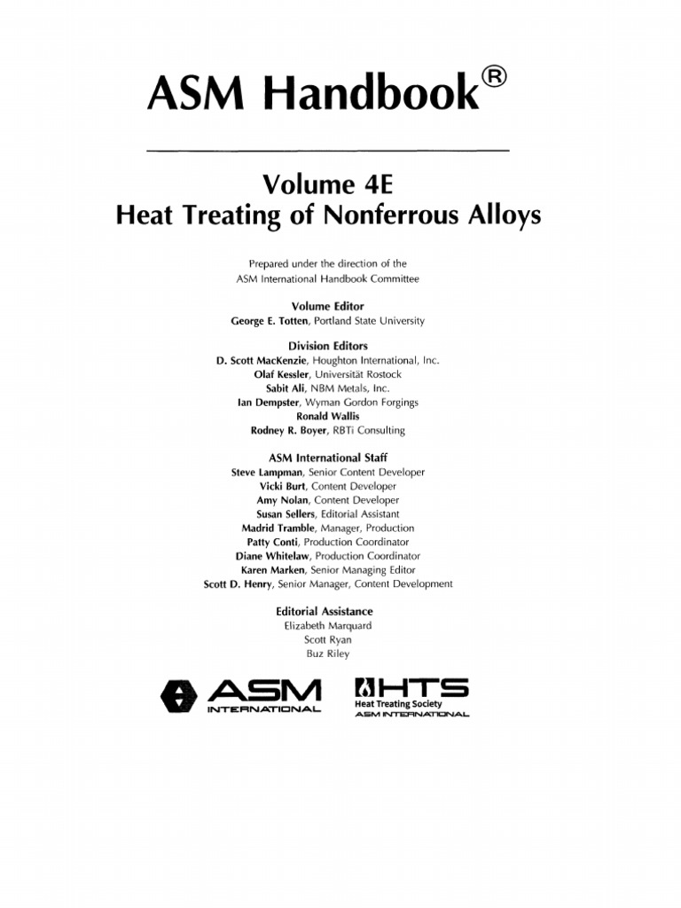 Asm Handbook Pdf Pdf Heat Treating Alloy