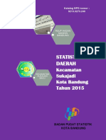 Statistik Daerah Kecamatan Sukajadi 2015