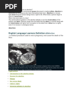 English Language Learners Definition Ofabortion: Abortion