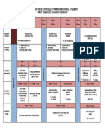 Orientation Week Schedule For International Students First Semester 2019/2020 Session