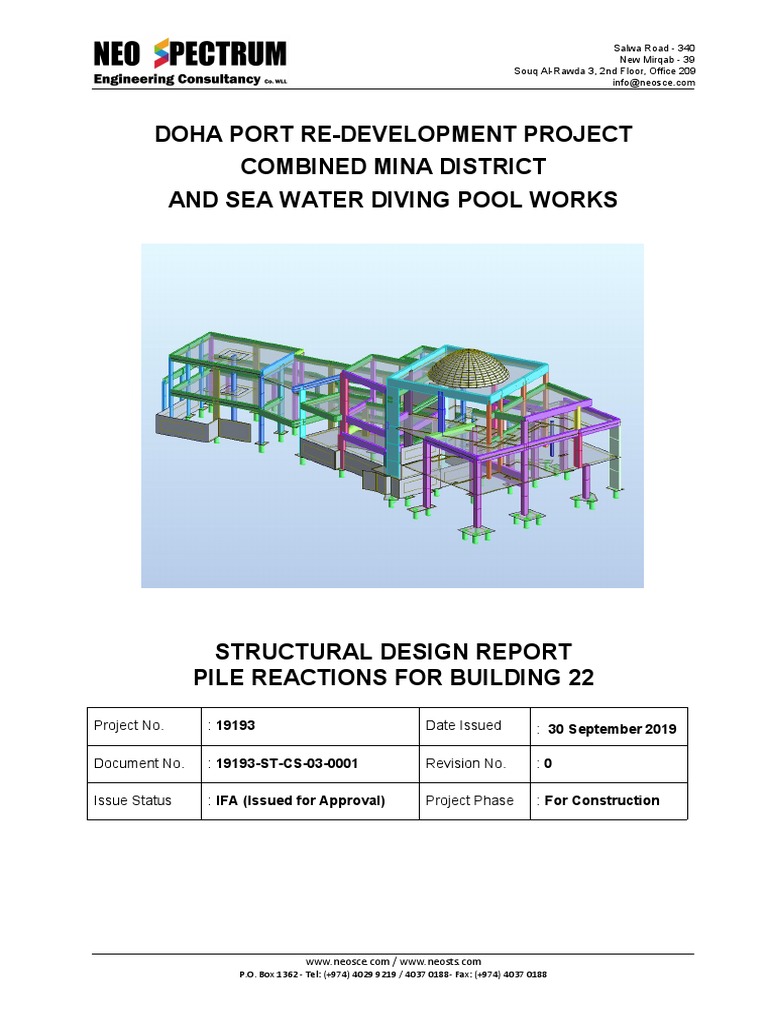 Structural Design Report for Building 22 | PDF | Strength Of Materials ...