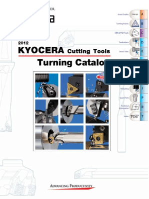 Kyocera Turning Catalog | PDF | Cast Iron | Steel