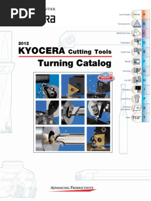 Kyocera Turning Catalog | PDF | Cast Iron | Steel