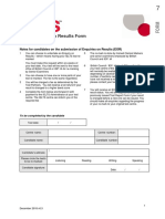 Ielts Enquiry On Results Form