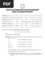 2014 Junior Team Solutions (English)