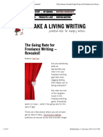 Freelance Writing Rates Depend on Many Factors