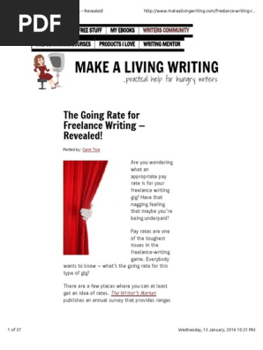 Freelance Writing Ratesrevealed