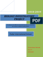 Biology Investigatory Project: Podar International School