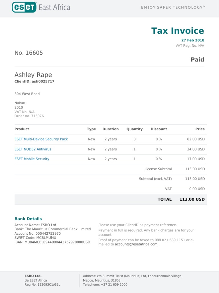 Invoice Anti Virus | PDF