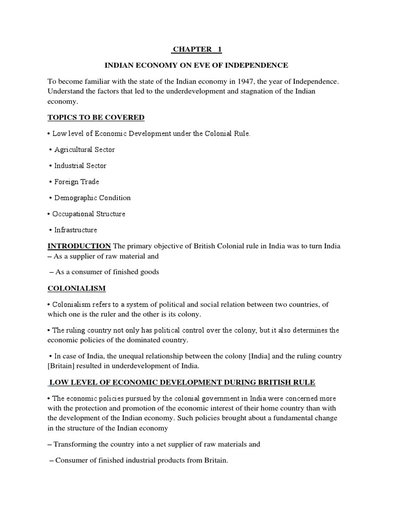 Indian Economic | PDF | Human Capital | Agriculture