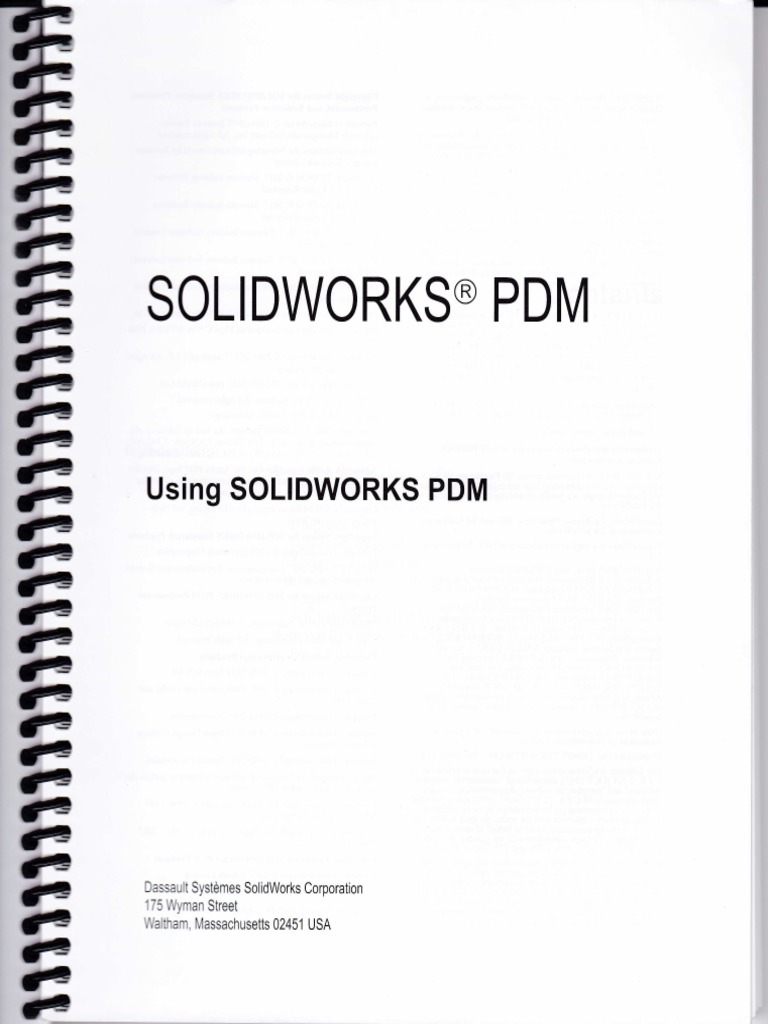 SOLIDWORKS PDM Training Manual | PDF | Computer File | Microsoft Sql Server