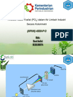 Analisis Kadar Fosfat (PO4) Dalam Air PPT Sekunder