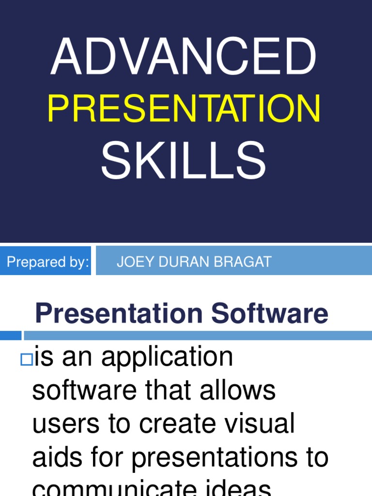 Advanced Skills: Presentation | PDF | Microsoft Power Point | Page Layout