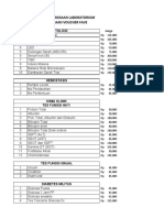 Daftar Tes Lab Penggunaan Voucher Fave