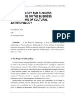Anthropology and Business: Reflections On The Business Applications of Cultural Anthropology