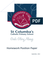 Homework Position Paper Sept 2013