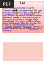 Grade 10 Notes - 10 Basic Clouds and Characteristics | PDF | Cloud ...