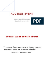 Adverse Event: Wirsma Arif Harahap Surgical Oncologist
